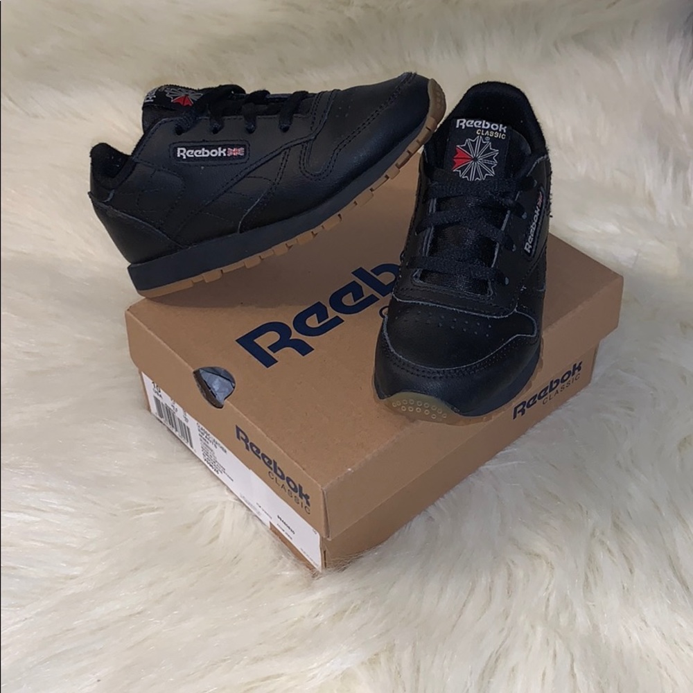 Reebok Classic Black size 10 Toddlers